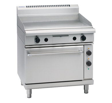 waldorf 800 series gpl8910e - 900mm electric griddle static oven range low back version