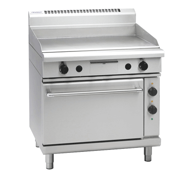 waldorf 800 series gpl8910ge - 900mm gas griddle electric static oven range low back version