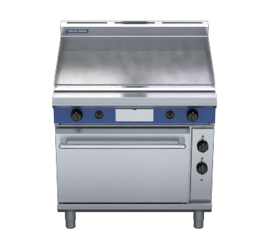 blue seal evolution series gpe506 - 900mm gas griddle electric static oven range