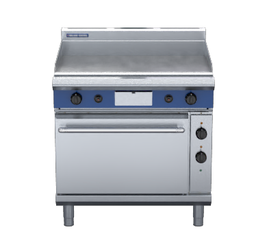 blue seal evolution series gpe506 - 900mm gas griddle electric static oven range