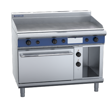 blue seal evolution series gpe508 - 1200mm gas griddle electric static oven range