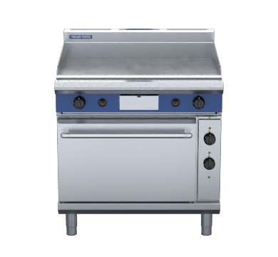 blue seal evolution series gpe56 - 900mm gas griddle electric convection oven range