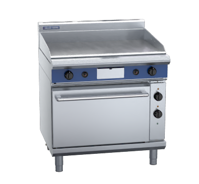 blue seal evolution series gpe56 - 900mm gas griddle electric convection oven range