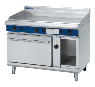 blue seal evolution series gpe58 - 1200mm gas griddle electric convection oven range