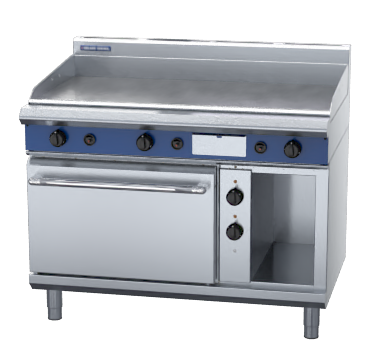 blue seal evolution series gpe58 - 1200mm gas griddle electric convection oven range