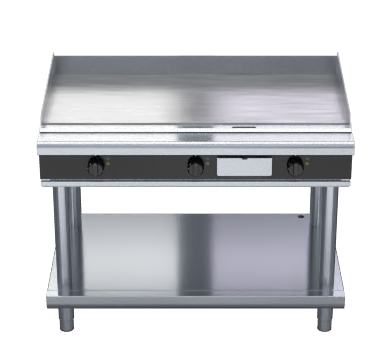 waldorf bold gplb8120e-ls - 1200mm electric griddle low back version - leg stand