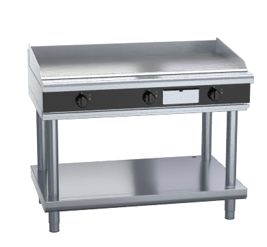 waldorf bold gplb8120e-ls - 1200mm electric griddle low back version - leg stand