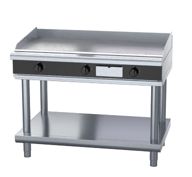 waldorf bold gplb8120e-ls - 1200mm electric griddle low back version - leg stand