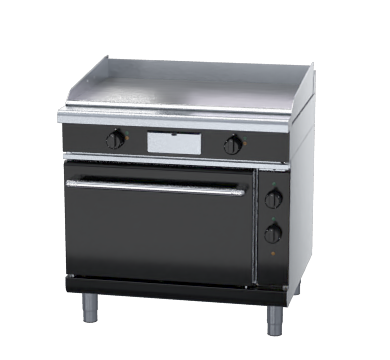 waldorf bold gplb8910ec - 900mm electric griddle convection oven range low back version