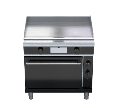 waldorf bold gplb8910e - 900mm electric griddle static oven range low back version