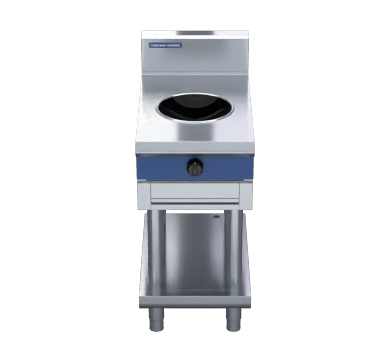 blue seal evolution series in511w5-ls - 450mm induction wok - leg stand