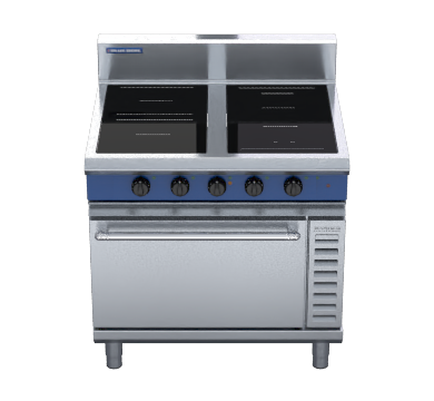 blue seal evolution series in54r5f - 900mm induction range convection oven