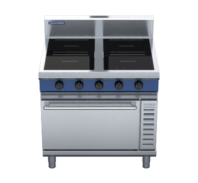 blue seal evolution series in54r3 - 900mm induction range convection oven