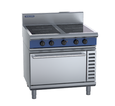blue seal evolution series in54r3 - 900mm induction range convection oven