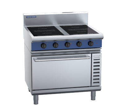 blue seal evolution series in54r3 - 900mm induction range convection oven