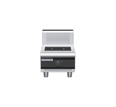 waldorf cue in8100hf-b-c0 450mm electric induction cooktop bench model with high splashback