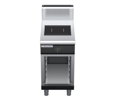 waldorf bold in8100hf-cb-b0 450mm electric induction cooktop on cabinet base with high splashback