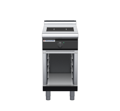 waldorf bold in8100lf-cb-b0 450mm electric induction cooktop on cabinet base with low splashback