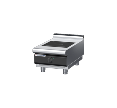 waldorf cue in8100lr5-b-c0 450mm electric induction cooktop bench model with low splashback