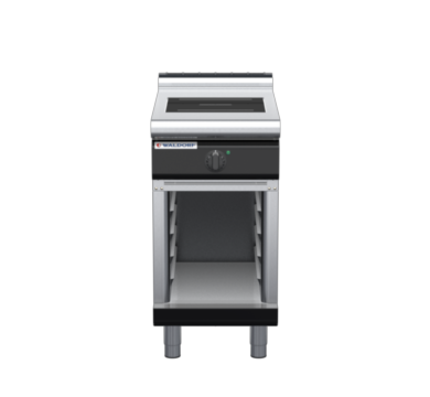 waldorf bold in8100lr3-cb-b0 450mm electric induction cooktop on cabinet base with low splashback