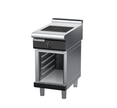 waldorf bold in8100lr3-cb-b0 450mm electric induction cooktop on cabinet base with low splashback