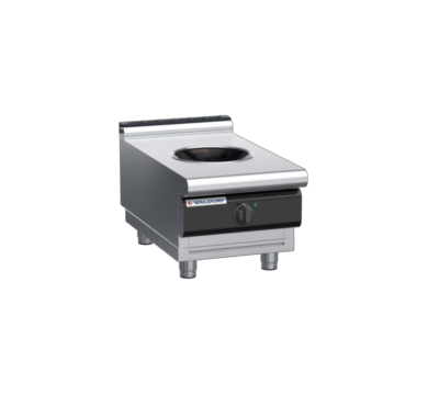 waldorf cue in8100lw3-b-c0 450mm electric induction wok bench model with low splashback