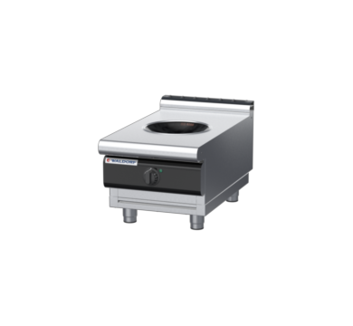 waldorf cue in8100lw3-b-c0 450mm electric induction wok bench model with low splashback