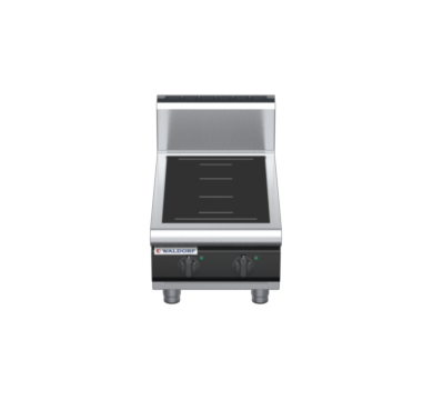 waldorf cue in8200hf-b-c0 450mm electric induction cooktop bench model with high splashback