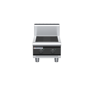 waldorf cue in8200hf-b-c0 450mm electric induction cooktop bench model with high splashback
