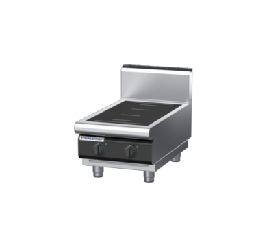 waldorf cue in8200hf-b-c0 450mm electric induction cooktop bench model with high splashback