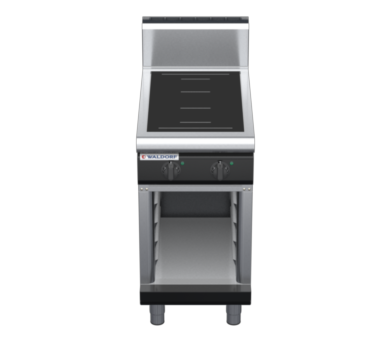 waldorf bold in8200hf-cb-b0 450mm electric induction cooktop on cabinet base with high splashback