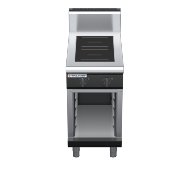 waldorf bold in8200hr2-cb-b0 450mm electric induction cooktop on cabinet base with high splashback