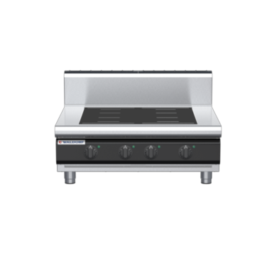 waldorf cue in8400hf-b-c0 900mm electric induction cooktop bench model with high splashback