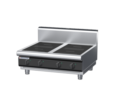 waldorf cue in8400hr5-b-c0 900mm electric induction cooktop bench model with high splashback