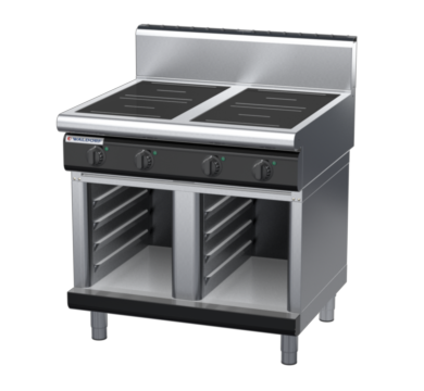 waldorf bold in8400hr3-cb-b0 900mm electric induction cooktop on cabinet base with high splashback