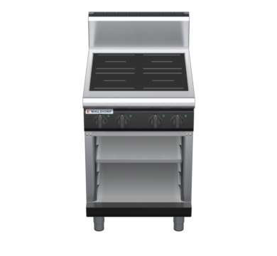 waldorf bold in8400hr2-cb-b0 600mm electric induction cooktop on cabinet base with high splashback