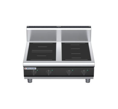 waldorf cue in8400hr3f-b-c0 900mm electric induction cooktop bench model with high splashback
