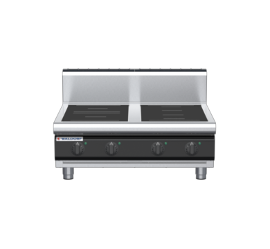 waldorf cue in8400hr3f-b-c0 900mm electric induction cooktop bench model with high splashback