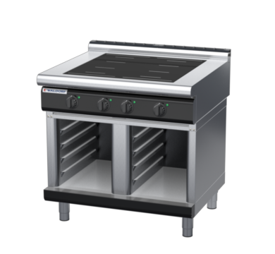 waldorf bold in8400lf-cb-b0 900mm electric induction cooktop on cabinet base with low splashback