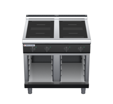 waldorf bold in8400lr3-cb-b0 900mm electric induction cooktop on cabinet base with low splashback
