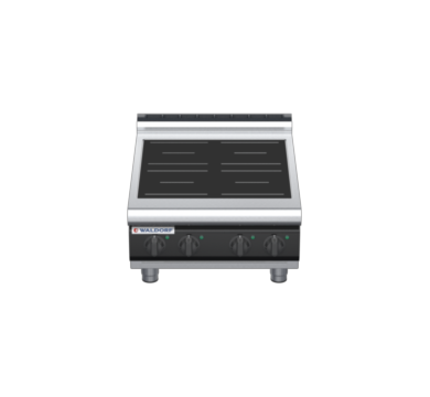 waldorf cue in8400lr2-b-c0 600mm electric induction cooktop bench model with low splashback
