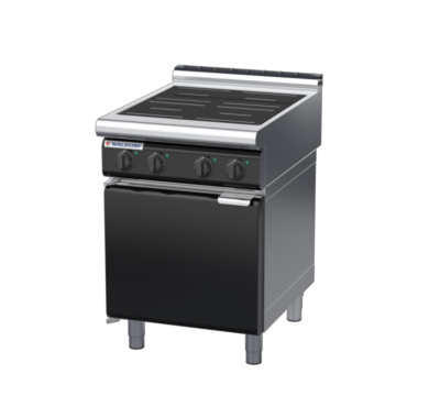 waldorf bold in8400lr2-cd-b0 600mm electric induction cooktop on cabinet base with door and low splashback