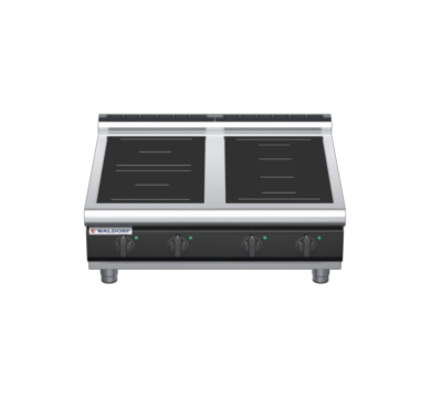 waldorf cue in8400lr5f-b-c0 900mm electric induction cooktop bench model with low splashback
