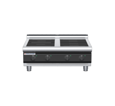 waldorf cue in8400lr5f-b-c0 900mm electric induction cooktop bench model with low splashback