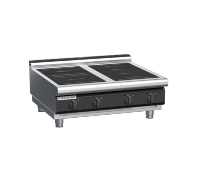 waldorf cue in8400lr5f-b-c0 900mm electric induction cooktop bench model with low splashback