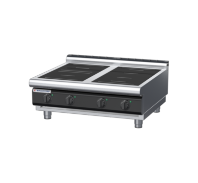 waldorf cue in8400lr5f-b-c0 900mm electric induction cooktop bench model with low splashback