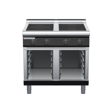 waldorf bold in8400lr5f-cb-b0 900mm electric induction cooktop on cabinet base with low splashback