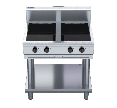 waldorf 800 series in8400r5-ls - 900mm electric induction cooktop low back version - leg stand