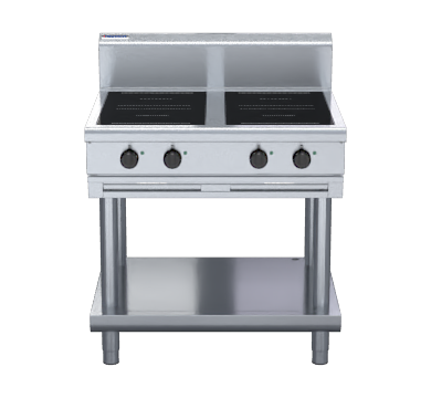 waldorf 800 series in8400r5-ls - 900mm electric induction cooktop low back version - leg stand