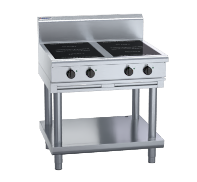 waldorf 800 series in8400r5-ls - 900mm electric induction cooktop low back version - leg stand